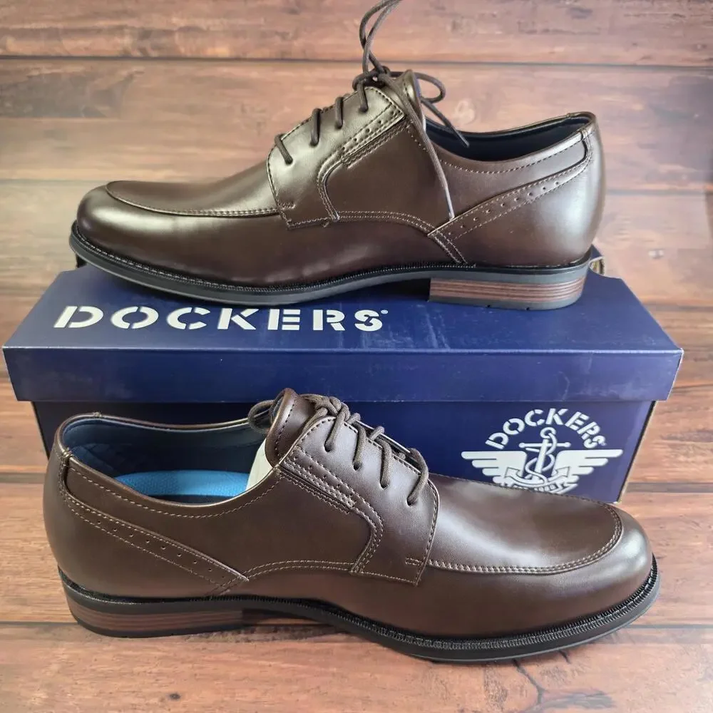 Dockers Mens Elmer Synthetic Leather Dress Oxford Lace Up Shoe Size‎ 11